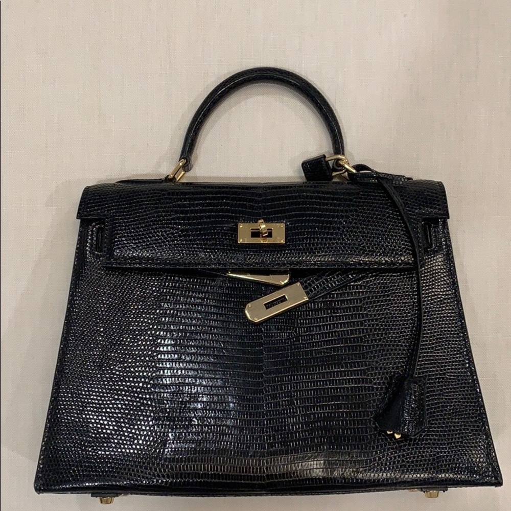 Embossed Lizard Bag
